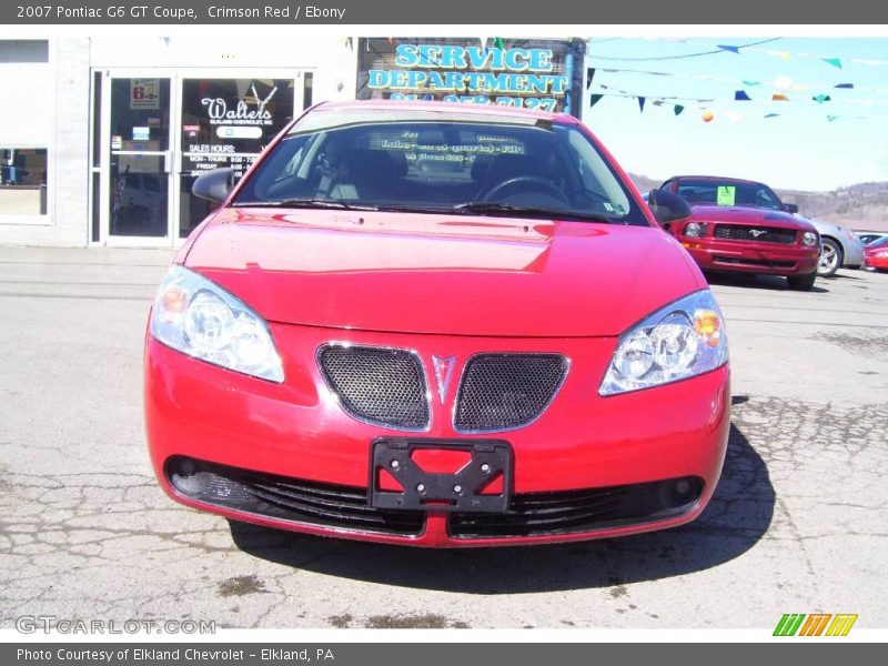 Crimson Red / Ebony 2007 Pontiac G6 GT Coupe