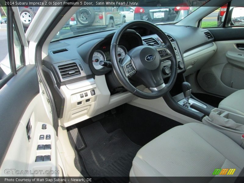 Satin White Pearl / Ivory 2014 Subaru Impreza 2.0i Sport Premium 5 Door