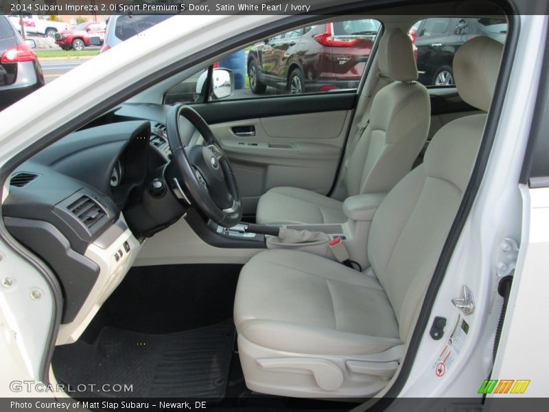 Satin White Pearl / Ivory 2014 Subaru Impreza 2.0i Sport Premium 5 Door