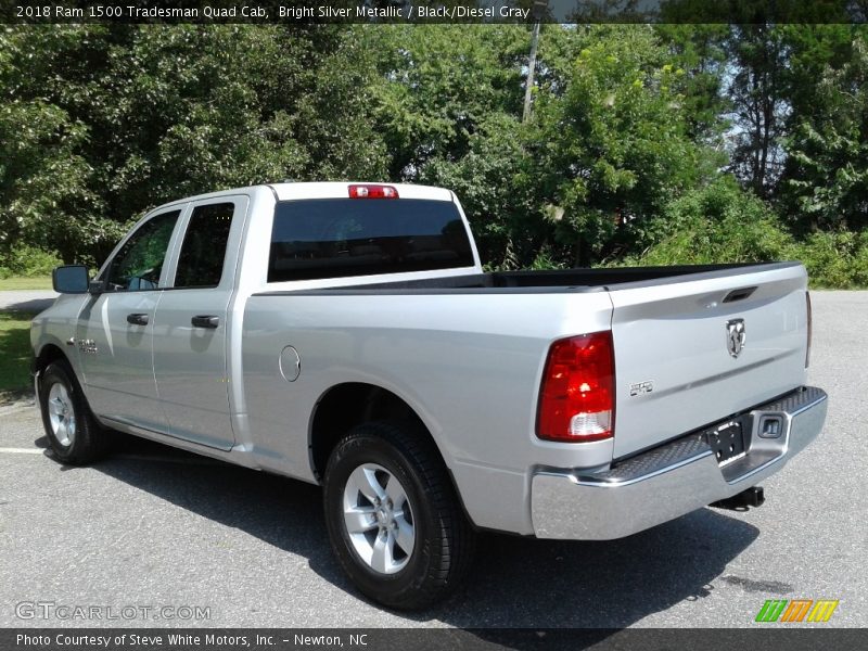 Bright Silver Metallic / Black/Diesel Gray 2018 Ram 1500 Tradesman Quad Cab