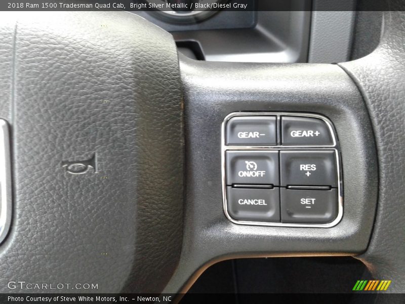 Bright Silver Metallic / Black/Diesel Gray 2018 Ram 1500 Tradesman Quad Cab