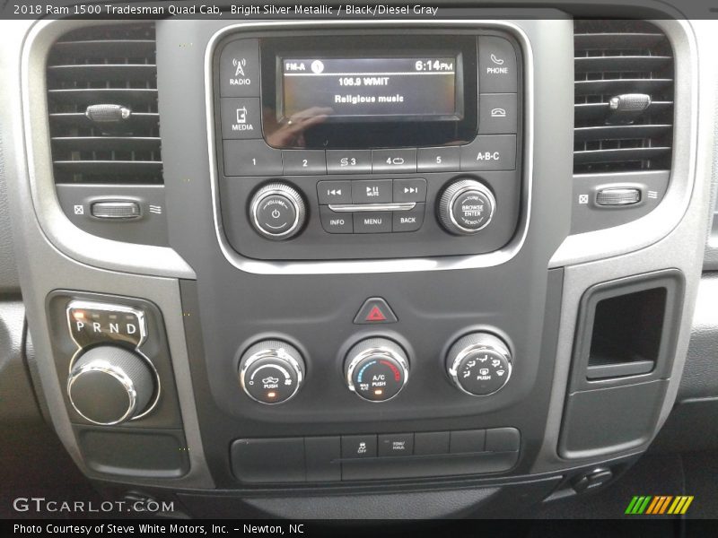 Bright Silver Metallic / Black/Diesel Gray 2018 Ram 1500 Tradesman Quad Cab