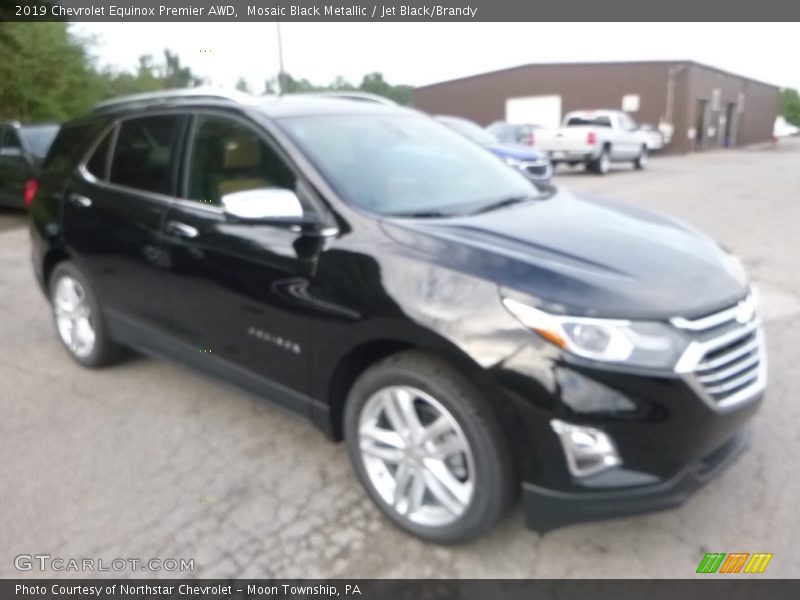 Mosaic Black Metallic / Jet Black/Brandy 2019 Chevrolet Equinox Premier AWD