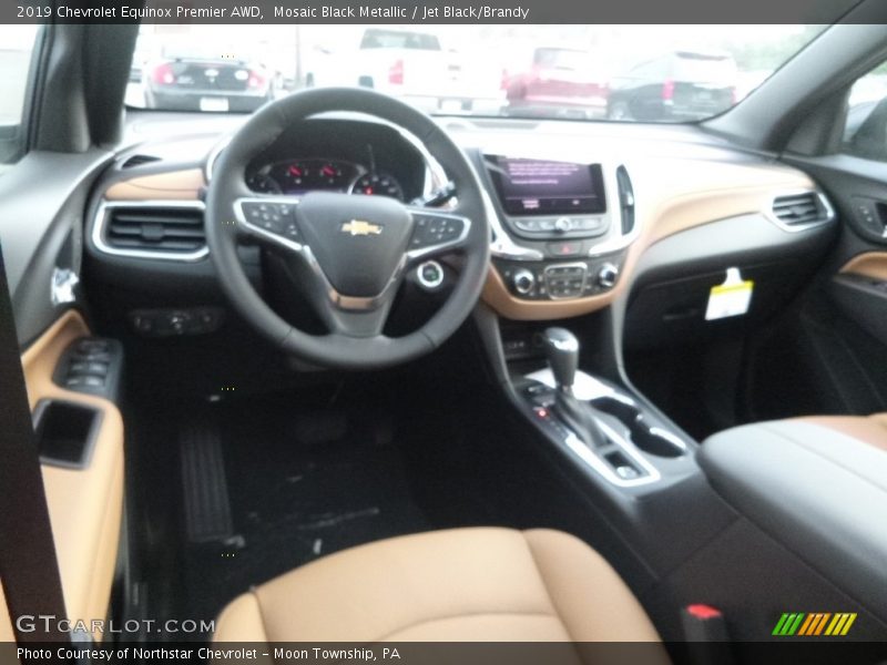 Mosaic Black Metallic / Jet Black/Brandy 2019 Chevrolet Equinox Premier AWD