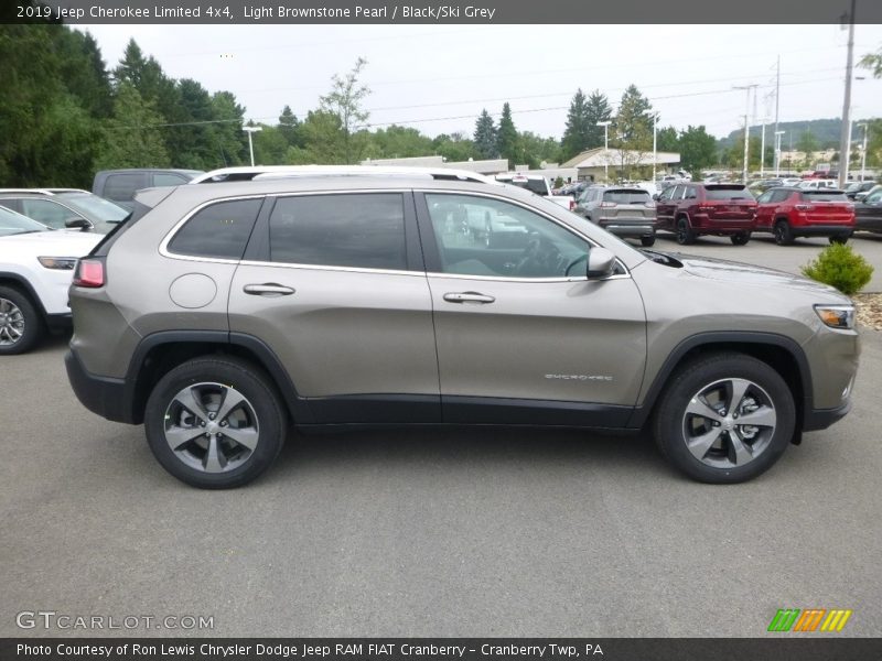 Light Brownstone Pearl / Black/Ski Grey 2019 Jeep Cherokee Limited 4x4