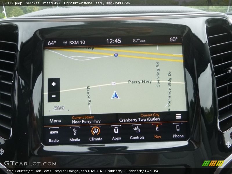 Light Brownstone Pearl / Black/Ski Grey 2019 Jeep Cherokee Limited 4x4