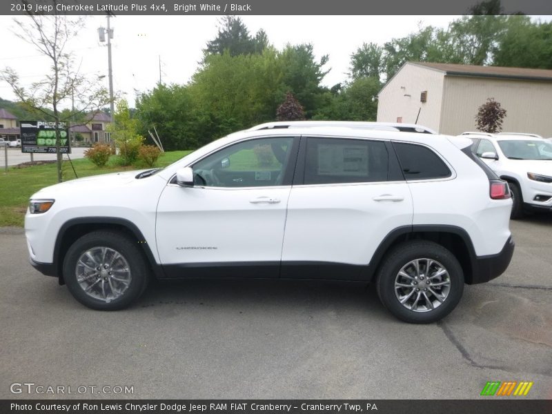 Bright White / Black 2019 Jeep Cherokee Latitude Plus 4x4