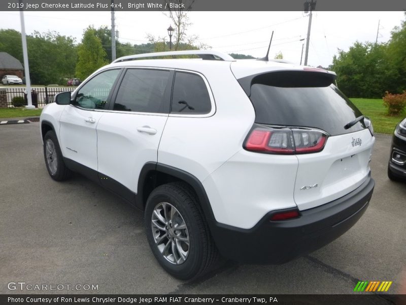 Bright White / Black 2019 Jeep Cherokee Latitude Plus 4x4