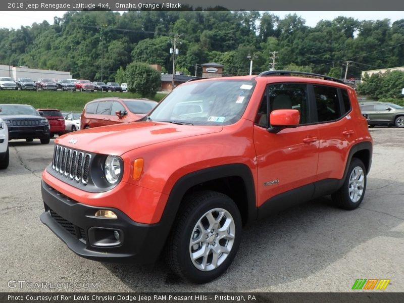 Omaha Orange / Black 2018 Jeep Renegade Latitude 4x4