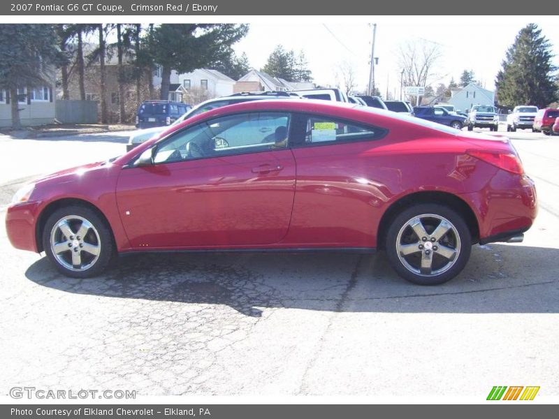 Crimson Red / Ebony 2007 Pontiac G6 GT Coupe