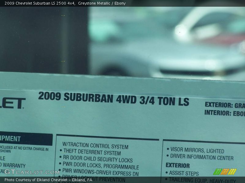 Greystone Metallic / Ebony 2009 Chevrolet Suburban LS 2500 4x4