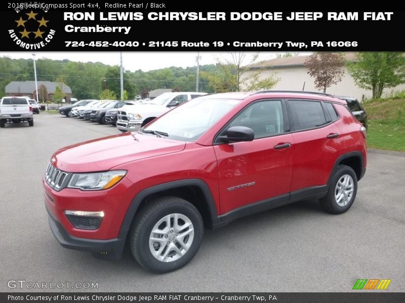 Redline Pearl / Black 2018 Jeep Compass Sport 4x4