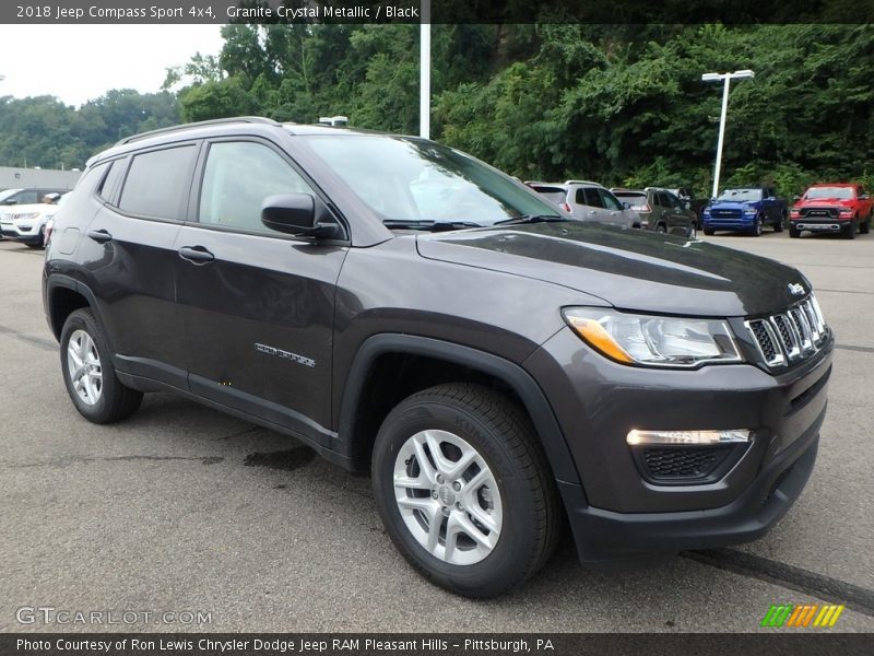 Granite Crystal Metallic / Black 2018 Jeep Compass Sport 4x4