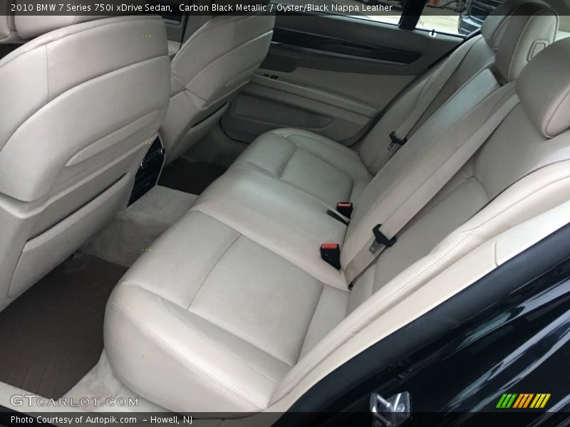 Carbon Black Metallic / Oyster/Black Nappa Leather 2010 BMW 7 Series 750i xDrive Sedan