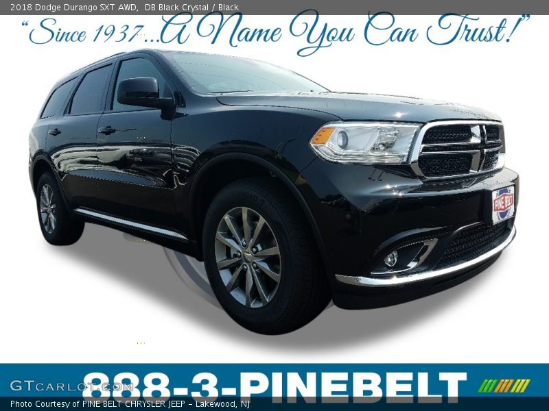 DB Black Crystal / Black 2018 Dodge Durango SXT AWD
