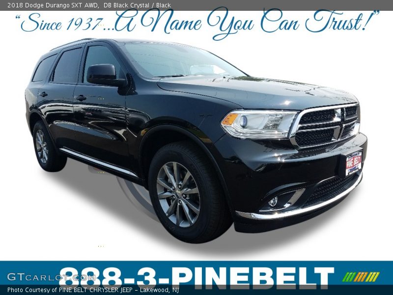 DB Black Crystal / Black 2018 Dodge Durango SXT AWD