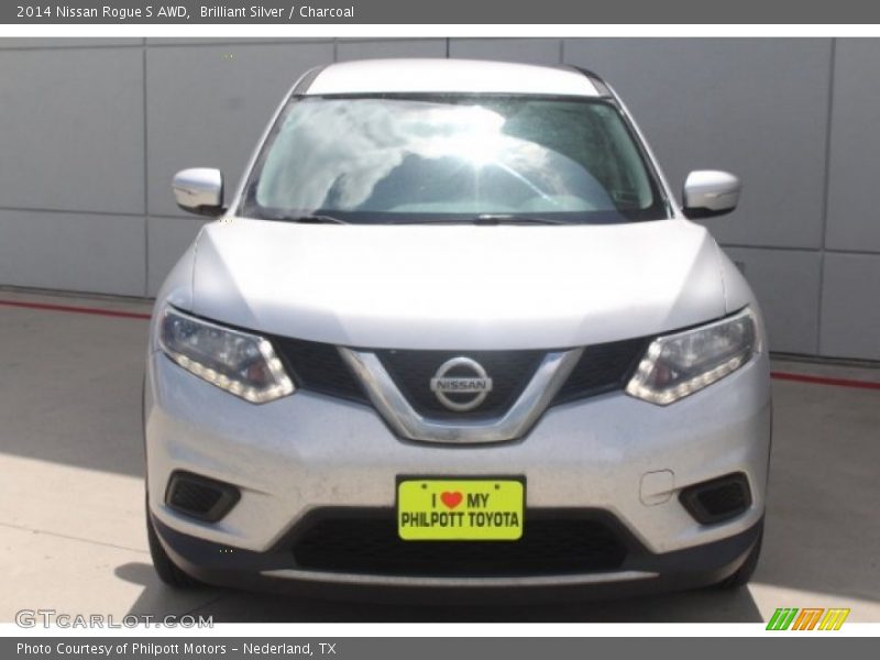 Brilliant Silver / Charcoal 2014 Nissan Rogue S AWD