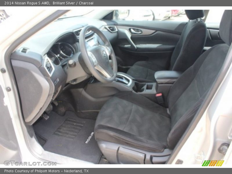 Brilliant Silver / Charcoal 2014 Nissan Rogue S AWD