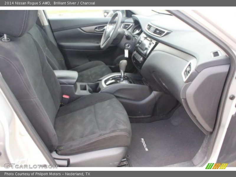 Brilliant Silver / Charcoal 2014 Nissan Rogue S AWD