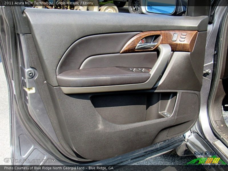 Grigio Metallic / Ebony 2011 Acura MDX Technology