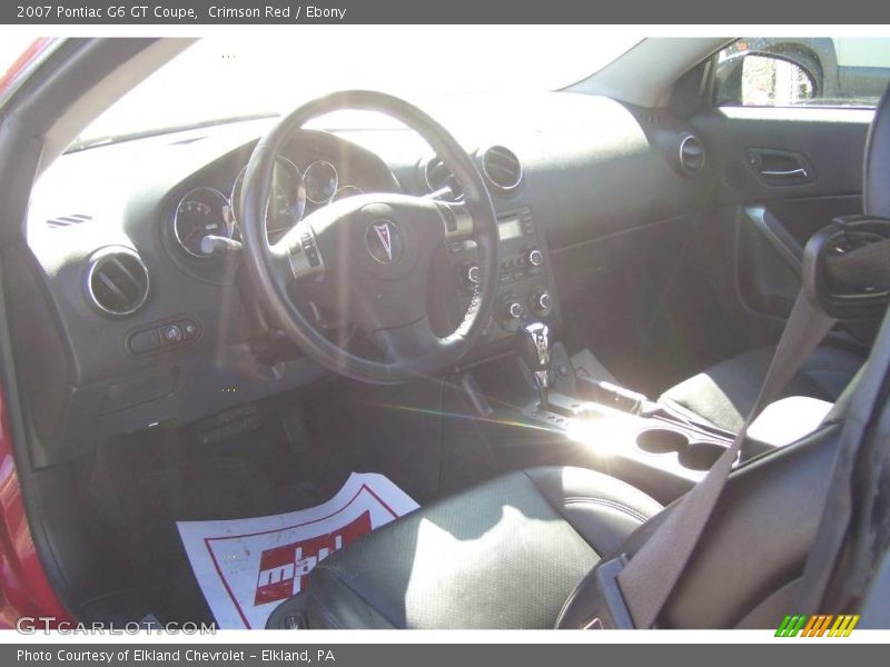 Crimson Red / Ebony 2007 Pontiac G6 GT Coupe