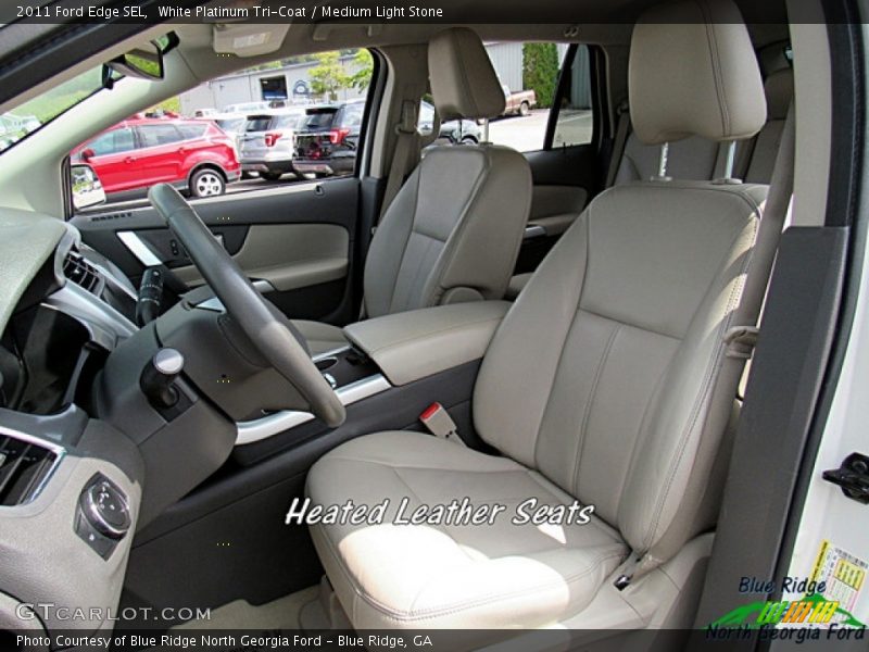 White Platinum Tri-Coat / Medium Light Stone 2011 Ford Edge SEL