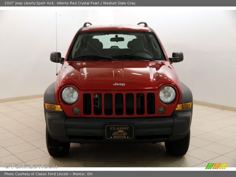 Inferno Red Crystal Pearl / Medium Slate Gray 2007 Jeep Liberty Sport 4x4