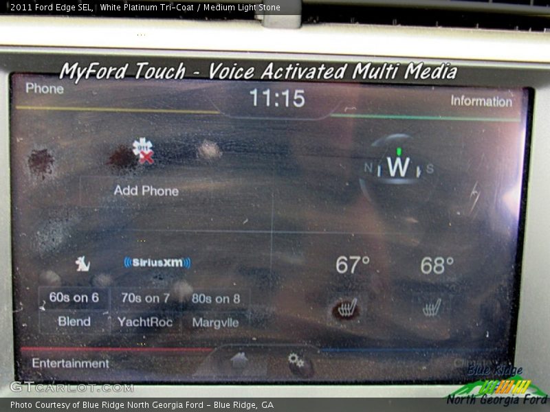 White Platinum Tri-Coat / Medium Light Stone 2011 Ford Edge SEL