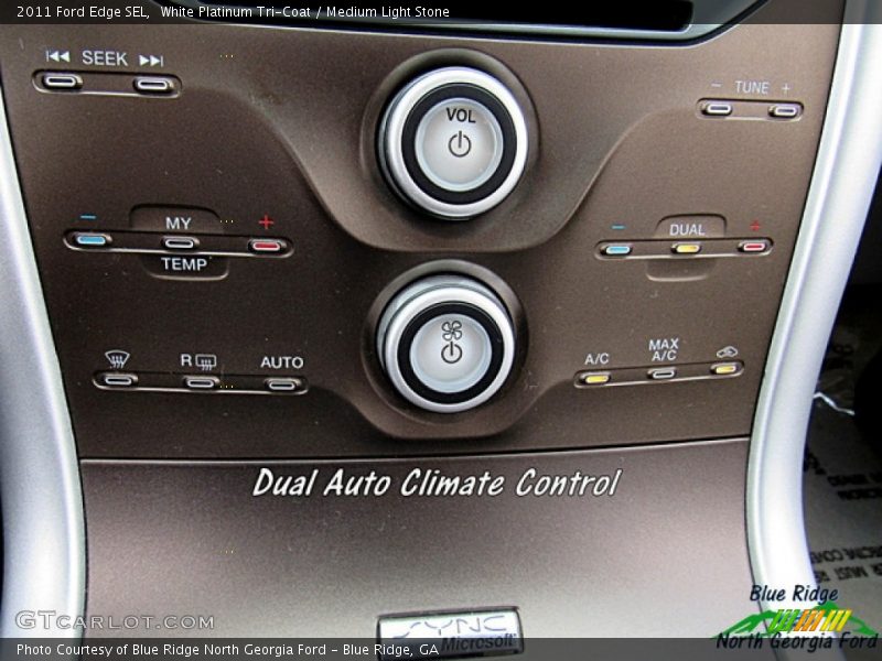 White Platinum Tri-Coat / Medium Light Stone 2011 Ford Edge SEL