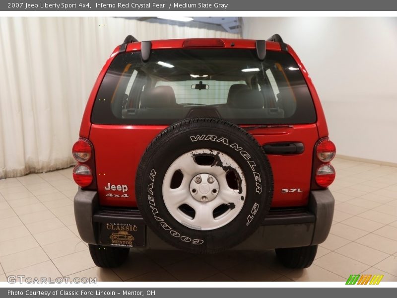 Inferno Red Crystal Pearl / Medium Slate Gray 2007 Jeep Liberty Sport 4x4