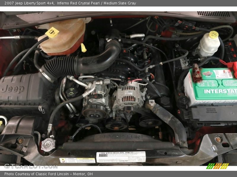 Inferno Red Crystal Pearl / Medium Slate Gray 2007 Jeep Liberty Sport 4x4
