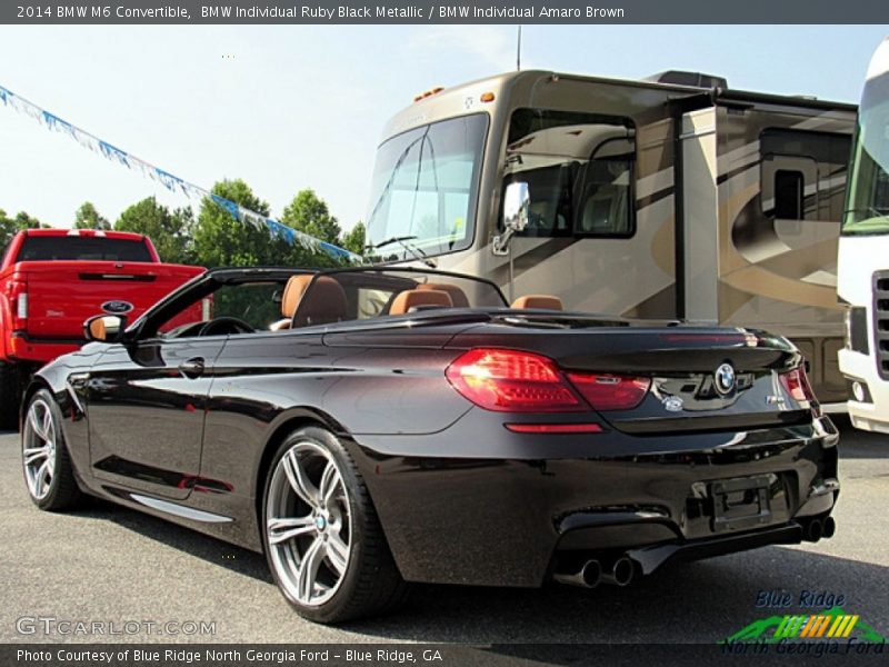 BMW Individual Ruby Black Metallic / BMW Individual Amaro Brown 2014 BMW M6 Convertible