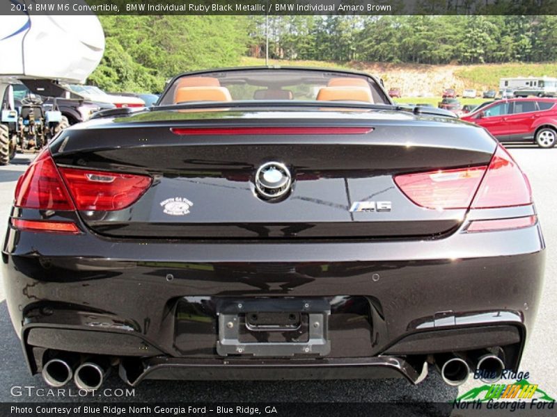 BMW Individual Ruby Black Metallic / BMW Individual Amaro Brown 2014 BMW M6 Convertible