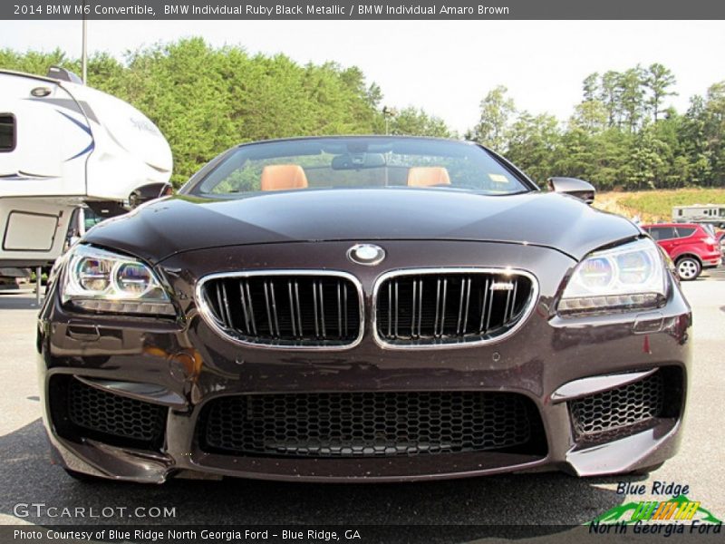 BMW Individual Ruby Black Metallic / BMW Individual Amaro Brown 2014 BMW M6 Convertible