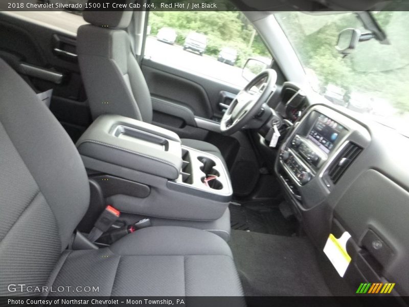 Red Hot / Jet Black 2018 Chevrolet Silverado 1500 LT Crew Cab 4x4