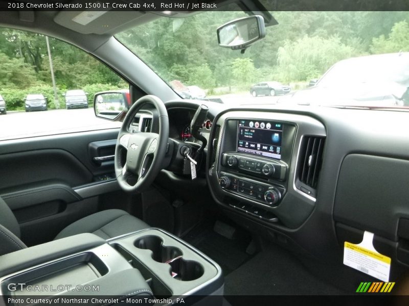 Red Hot / Jet Black 2018 Chevrolet Silverado 1500 LT Crew Cab 4x4