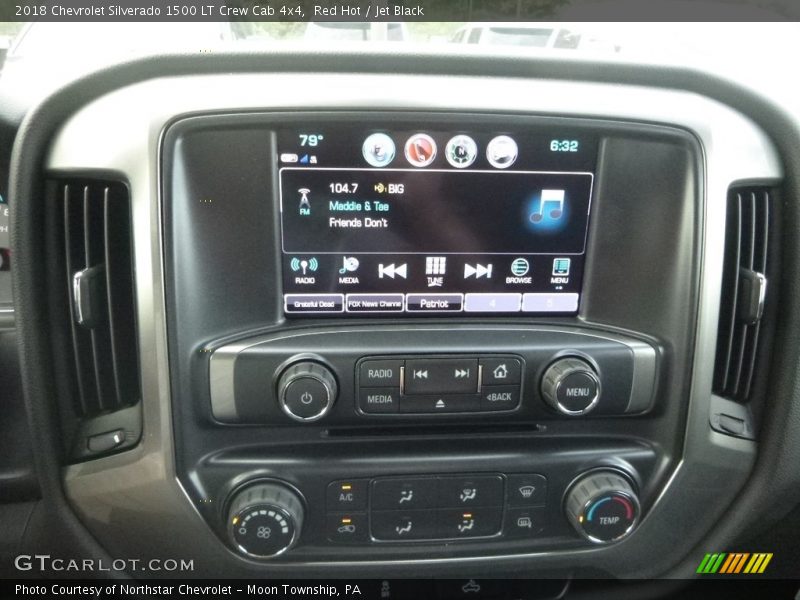 Red Hot / Jet Black 2018 Chevrolet Silverado 1500 LT Crew Cab 4x4