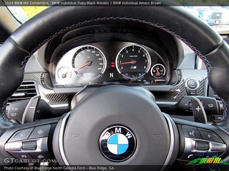 BMW Individual Ruby Black Metallic / BMW Individual Amaro Brown 2014 BMW M6 Convertible