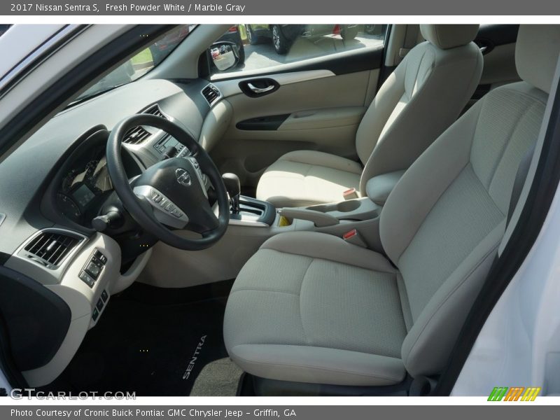 Fresh Powder White / Marble Gray 2017 Nissan Sentra S