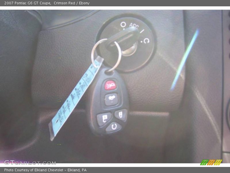 Crimson Red / Ebony 2007 Pontiac G6 GT Coupe