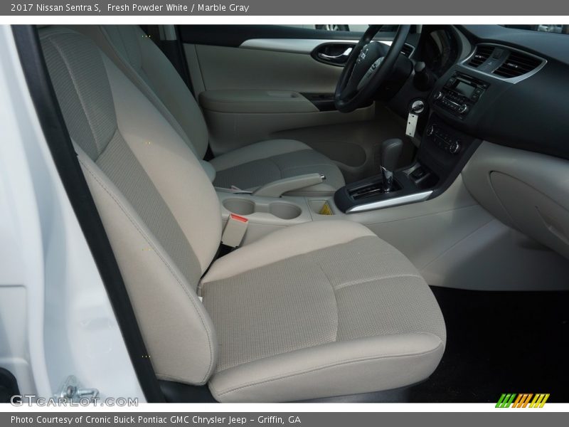 Fresh Powder White / Marble Gray 2017 Nissan Sentra S