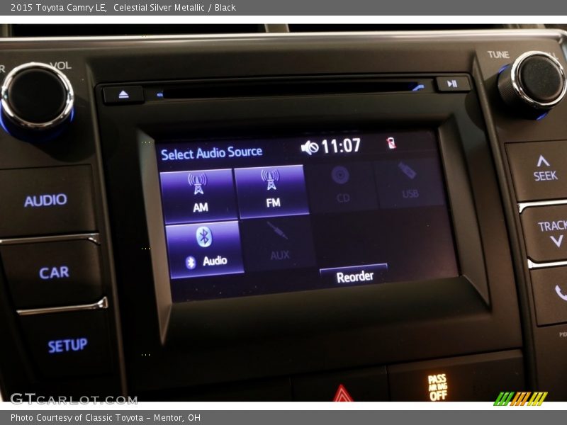 Celestial Silver Metallic / Black 2015 Toyota Camry LE