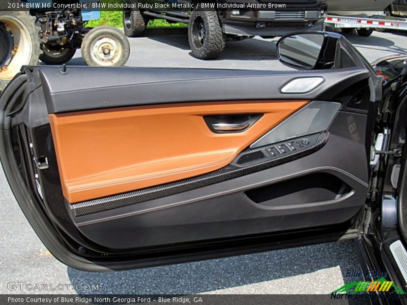 BMW Individual Ruby Black Metallic / BMW Individual Amaro Brown 2014 BMW M6 Convertible