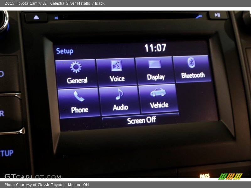 Celestial Silver Metallic / Black 2015 Toyota Camry LE