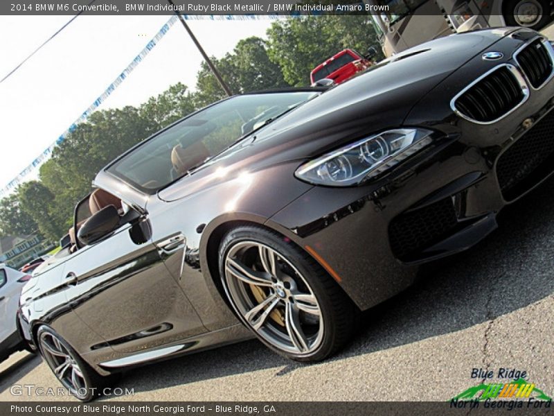 BMW Individual Ruby Black Metallic / BMW Individual Amaro Brown 2014 BMW M6 Convertible