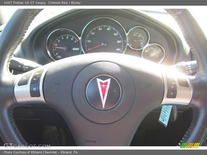 Crimson Red / Ebony 2007 Pontiac G6 GT Coupe