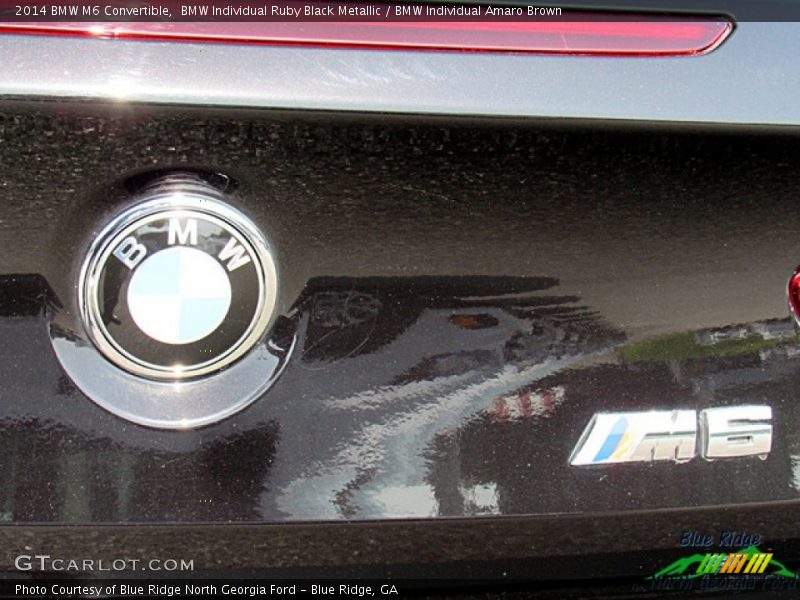 BMW Individual Ruby Black Metallic / BMW Individual Amaro Brown 2014 BMW M6 Convertible