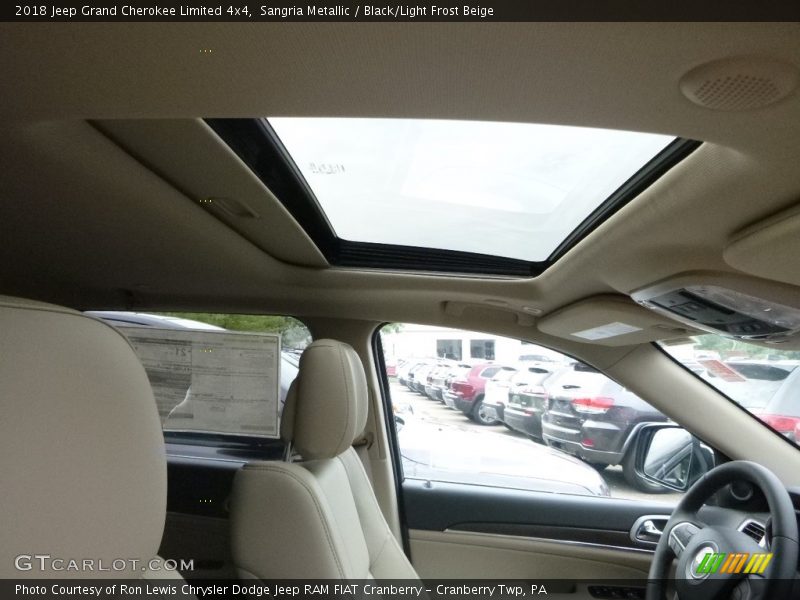 Sangria Metallic / Black/Light Frost Beige 2018 Jeep Grand Cherokee Limited 4x4