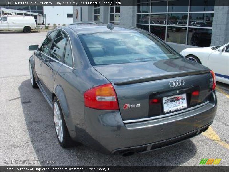 Daytona Grey Pearl Effect / Ebony Black 2003 Audi RS6 4.2T quattro