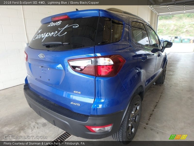 Lightning Blue / Ebony Black/Copper 2018 Ford EcoSport SES 4WD